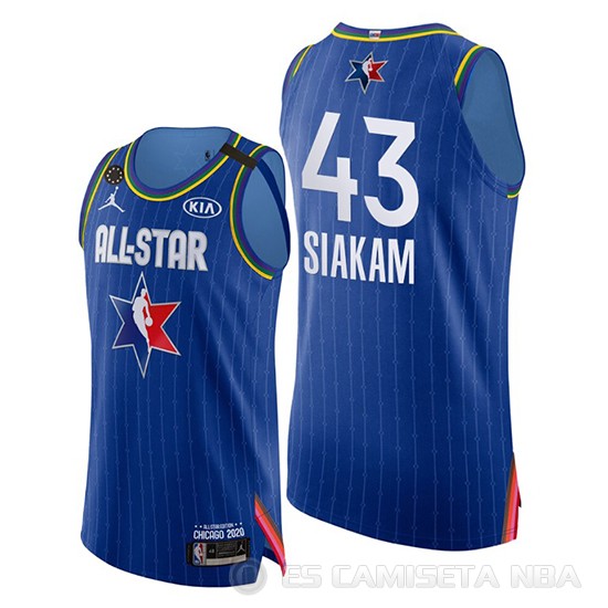 Camiseta Pascal Siakam #43 All Star 2020 Eastern Conference Azul - Haga un click en la imagen para cerrar